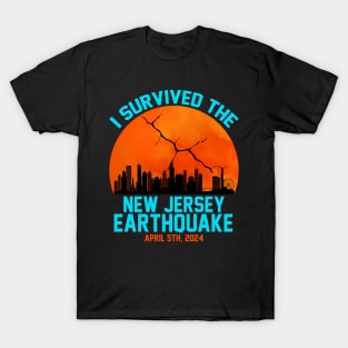 I Survived The Nj Ehquake April 2024 New Jersey 4.8 T-Shirt
